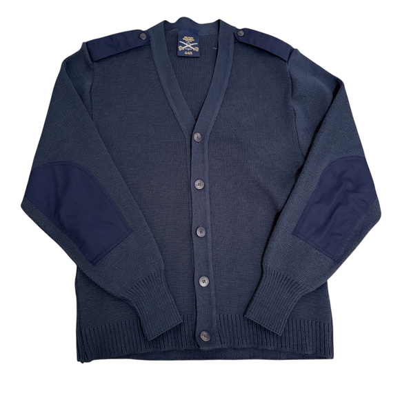 Military Equipment Corporation Cardigan Sweater Size 44R Blue Never Worn USAF - Picture 1 of 8